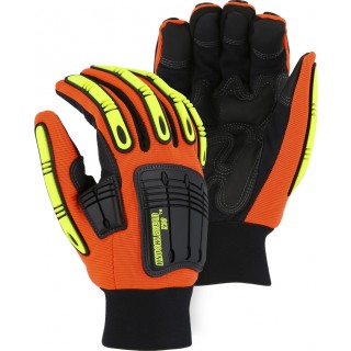 21247HO Majestic® Thinsulate Lined Knucklehead X10 Armor Skin Mechanics Glove with Impact Protection